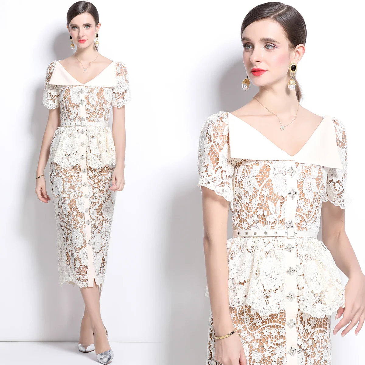 Ines Midi Dress - Doelans