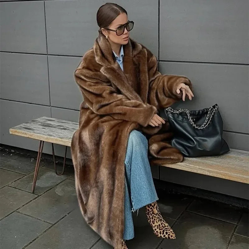 Lucia Faux Fur Coat - Doelans